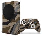 WraptorSkinz Skin Wrap compatible with the 2020 XBOX Series S Console and Controller Camouflage Brown (XBOX NOT INCLUDED)