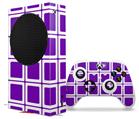 WraptorSkinz Skin Wrap compatible with the 2020 XBOX Series S Console and Controller Squared Purple (XBOX NOT INCLUDED)