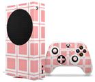 WraptorSkinz Skin Wrap compatible with the 2020 XBOX Series S Console and Controller Squared Pink (XBOX NOT INCLUDED)