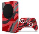 WraptorSkinz Skin Wrap compatible with the 2020 XBOX Series S Console and Controller Camouflage Red (XBOX NOT INCLUDED)