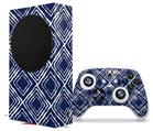 WraptorSkinz Skin Wrap compatible with the 2020 XBOX Series S Console and Controller Wavey Navy Blue (XBOX NOT INCLUDED)