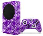 WraptorSkinz Skin Wrap compatible with the 2020 XBOX Series S Console and Controller Wavey Purple (XBOX NOT INCLUDED)