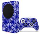 WraptorSkinz Skin Wrap compatible with the 2020 XBOX Series S Console and Controller Wavey Royal Blue (XBOX NOT INCLUDED)