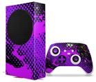 WraptorSkinz Skin Wrap compatible with the 2020 XBOX Series S Console and Controller Halftone Splatter Hot Pink Purple (XBOX NOT INCLUDED)