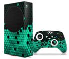 WraptorSkinz Skin Wrap compatible with the 2020 XBOX Series S Console and Controller HEX Seafoan Green (XBOX NOT INCLUDED)