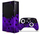 WraptorSkinz Skin Wrap compatible with the 2020 XBOX Series S Console and Controller HEX Purple (XBOX NOT INCLUDED)