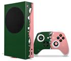 WraptorSkinz Skin Wrap compatible with the 2020 XBOX Series S Console and Controller Ripped Colors Green Pink (XBOX NOT INCLUDED)