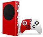 WraptorSkinz Skin Wrap compatible with the 2020 XBOX Series S Console and Controller Ripped Colors Red White (XBOX NOT INCLUDED)