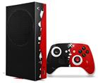 WraptorSkinz Skin Wrap compatible with the 2020 XBOX Series S Console and Controller Ripped Colors Black Red (XBOX NOT INCLUDED)