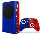 WraptorSkinz Skin Wrap compatible with the 2020 XBOX Series S Console and Controller Ripped Colors Blue Red (XBOX NOT INCLUDED)
