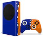 WraptorSkinz Skin Wrap compatible with the 2020 XBOX Series S Console and Controller Ripped Colors Blue Orange (XBOX NOT INCLUDED)
