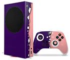 WraptorSkinz Skin Wrap compatible with the 2020 XBOX Series S Console and Controller Ripped Colors Purple Pink (XBOX NOT INCLUDED)