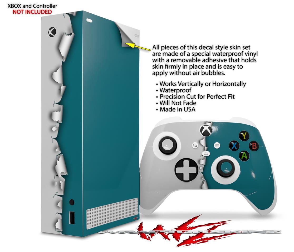 XBOX Series S Console Controller Bundle Skins Ripped Colors Gray ...