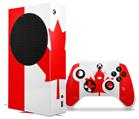 WraptorSkinz Skin Wrap compatible with the 2020 XBOX Series S Console and Controller Canadian Canada Flag (XBOX NOT INCLUDED)