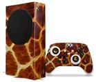 WraptorSkinz Skin Wrap compatible with the 2020 XBOX Series S Console and Controller Fractal Fur Giraffe (XBOX NOT INCLUDED)