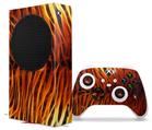 WraptorSkinz Skin Wrap compatible with the 2020 XBOX Series S Console and Controller Fractal Fur Tiger (XBOX NOT INCLUDED)