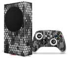 WraptorSkinz Skin Wrap compatible with the 2020 XBOX Series S Console and Controller HEX Mesh Camo 01 Gray (XBOX NOT INCLUDED)
