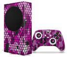 WraptorSkinz Skin Wrap compatible with the 2020 XBOX Series S Console and Controller HEX Mesh Camo 01 Pink (XBOX NOT INCLUDED)
