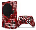 WraptorSkinz Skin Wrap compatible with the 2020 XBOX Series S Console and Controller HEX Mesh Camo 01 Red Bright (XBOX NOT INCLUDED)