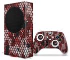 WraptorSkinz Skin Wrap compatible with the 2020 XBOX Series S Console and Controller HEX Mesh Camo 01 Red (XBOX NOT INCLUDED)