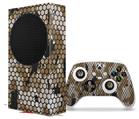 WraptorSkinz Skin Wrap compatible with the 2020 XBOX Series S Console and Controller HEX Mesh Camo 01 Tan (XBOX NOT INCLUDED)