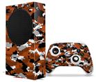 WraptorSkinz Skin Wrap compatible with the 2020 XBOX Series S Console and Controller WraptorCamo Digital Camo Burnt Orange (XBOX NOT INCLUDED)