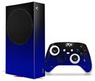WraptorSkinz Skin Wrap compatible with the 2020 XBOX Series S Console and Controller Smooth Fades Blue Black (XBOX NOT INCLUDED)