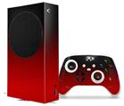 WraptorSkinz Skin Wrap compatible with the 2020 XBOX Series S Console and Controller Smooth Fades Red Black (XBOX NOT INCLUDED)