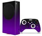 WraptorSkinz Skin Wrap compatible with the 2020 XBOX Series S Console and Controller Smooth Fades Purple Black (XBOX NOT INCLUDED)