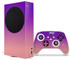 WraptorSkinz Skin Wrap compatible with the 2020 XBOX Series S Console and Controller Smooth Fades Pink Purple (XBOX NOT INCLUDED)