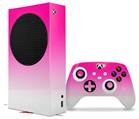 WraptorSkinz Skin Wrap compatible with the 2020 XBOX Series S Console and Controller Smooth Fades White Hot Pink (XBOX NOT INCLUDED)