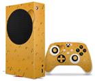 WraptorSkinz Skin Wrap compatible with the 2020 XBOX Series S Console and Controller Raining Orange (XBOX NOT INCLUDED)