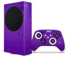 WraptorSkinz Skin Wrap compatible with the 2020 XBOX Series S Console and Controller Raining Purple (XBOX NOT INCLUDED)