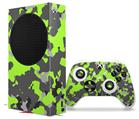 WraptorSkinz Skin Wrap compatible with the 2020 XBOX Series S Console and Controller WraptorCamo Old School Camouflage Camo Lime Green (XBOX NOT INCLUDED)