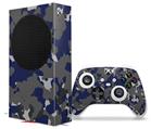 WraptorSkinz Skin Wrap compatible with the 2020 XBOX Series S Console and Controller WraptorCamo Old School Camouflage Camo Blue Navy (XBOX NOT INCLUDED)