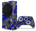 WraptorSkinz Skin Wrap compatible with the 2020 XBOX Series S Console and Controller WraptorCamo Old School Camouflage Camo Blue Royal (XBOX NOT INCLUDED)