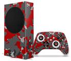 WraptorSkinz Skin Wrap compatible with the 2020 XBOX Series S Console and Controller WraptorCamo Old School Camouflage Camo Red (XBOX NOT INCLUDED)
