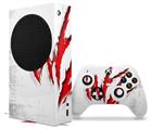 WraptorSkinz Skin Wrap compatible with the 2020 XBOX Series S Console and Controller WraptorSkinz WZ on White (XBOX NOT INCLUDED)