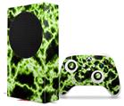 WraptorSkinz Skin Wrap compatible with the 2020 XBOX Series S Console and Controller Electrify Green (XBOX NOT INCLUDED)