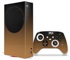 WraptorSkinz Skin Wrap compatible with the 2020 XBOX Series S Console and Controller Smooth Fades Bronze Black (XBOX NOT INCLUDED)