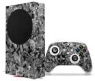 WraptorSkinz Skin Wrap compatible with the 2020 XBOX Series S Console and Controller Marble Granite 02 Speckled Black Gray (XBOX NOT INCLUDED)