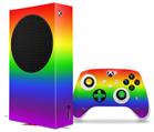 WraptorSkinz Skin Wrap compatible with the 2020 XBOX Series S Console and Controller Smooth Fades Rainbow (XBOX NOT INCLUDED)