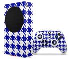WraptorSkinz Skin Wrap compatible with the 2020 XBOX Series S Console and Controller Houndstooth Royal Blue (XBOX NOT INCLUDED)