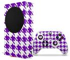 WraptorSkinz Skin Wrap compatible with the 2020 XBOX Series S Console and Controller Houndstooth Purple (XBOX NOT INCLUDED)