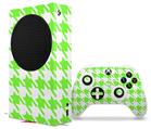 WraptorSkinz Skin Wrap compatible with the 2020 XBOX Series S Console and Controller Houndstooth Neon Lime Green (XBOX NOT INCLUDED)