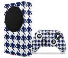 WraptorSkinz Skin Wrap compatible with the 2020 XBOX Series S Console and Controller Houndstooth Navy Blue (XBOX NOT INCLUDED)