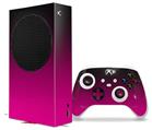 WraptorSkinz Skin Wrap compatible with the 2020 XBOX Series S Console and Controller Smooth Fades Hot Pink Black (XBOX NOT INCLUDED)