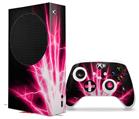 WraptorSkinz Skin Wrap compatible with the 2020 XBOX Series S Console and Controller Lightning Pink (XBOX NOT INCLUDED)
