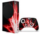 WraptorSkinz Skin Wrap compatible with the 2020 XBOX Series S Console and Controller Lightning Red (XBOX NOT INCLUDED)