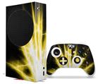 WraptorSkinz Skin Wrap compatible with the 2020 XBOX Series S Console and Controller Lightning Yellow (XBOX NOT INCLUDED)